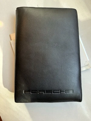 1997 Porsche Service Books Manual And Leather Case Authentic - Imagen 1 de 4