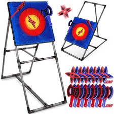 Axe Throwing Game for Backyard, Axe Throwing Target Set with 20 Throwing Axes...