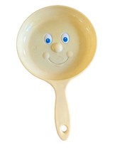 Vintage Frying Pan Pretend Educational Kitchen Smily Face Meritus 80s Toy Kong