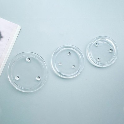 Event Decor Coaster Tassenmatte Glas Coaster Set Einfach Zu Säubern Runde Form
