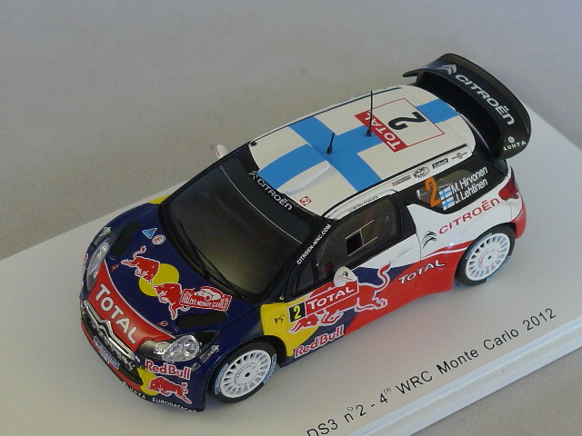 OPO 10 - Citroen DS3 WRC Gold Red  LA Haye Rallye Monte- Carlo 2015 (ref: 1511