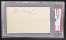 Carte index signée Owen Wells basketball Houston Rockets 74-75 autographe PSA/ADN