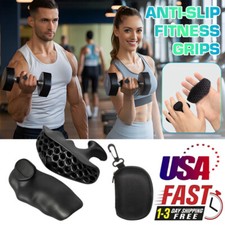 Anti-Slip Workout Grips - Ergonomic Rubber Hand Protector Gloves For Training
