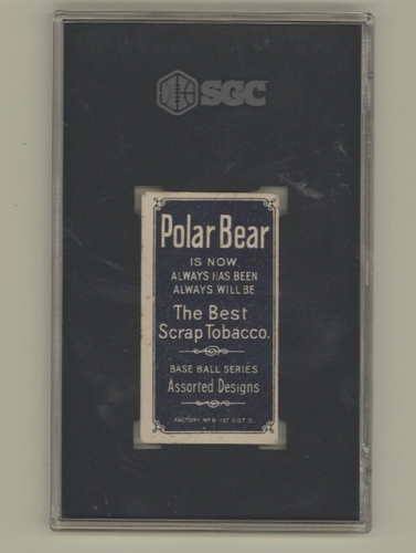 1909 T206 Cy Young Cleveland Indians HOF Glove Shows Polar Bear Back SGC 4 - Picture 2 of 2