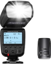 Powerextra LCD Display Flash Speedlite, 2.4G Wireless Flash Trigger Transmitter