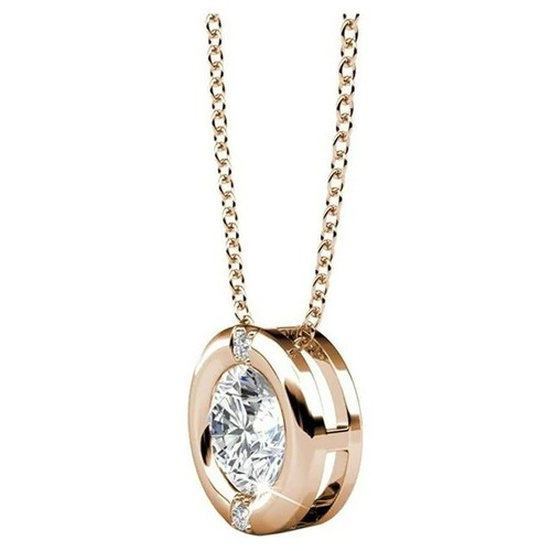 Cate & Chloe, Zara "Radiant" 18kt. Rose Gold Swarovski Necklace - Picture 2 of 3