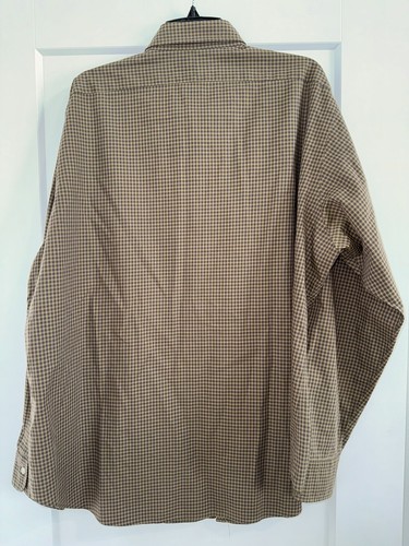 Polo Ralph Lauren camicia uomo XL 17,5 marrone a quadri con bottoni estate vestibilità classica - Foto 5 di 7