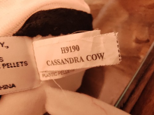 Heritage Collection by Ganz Stuffed Plush CASSANDRA COW" UNIQUE!! H9190- 12' - Picture 5 of 13