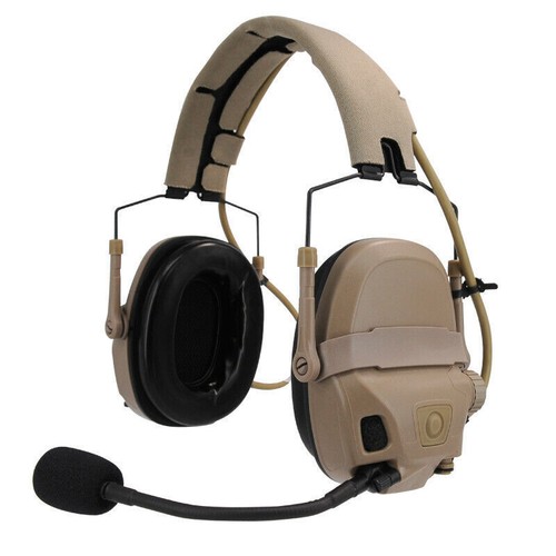 Versión NUEVA Auriculares de comunicación táctica FMA&FCS AMP reducción de ruido + V20/V60 PTT - Imagen 2 de 18