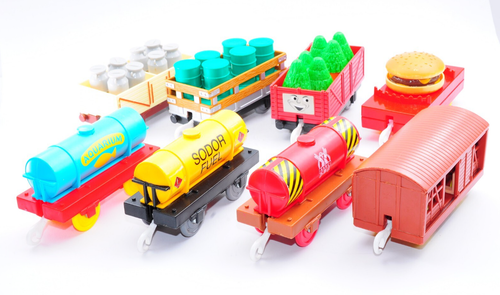 Rare Thomas Freight Cars w/ Loads – Japan-Exclusive Burger Car! Collector Lot