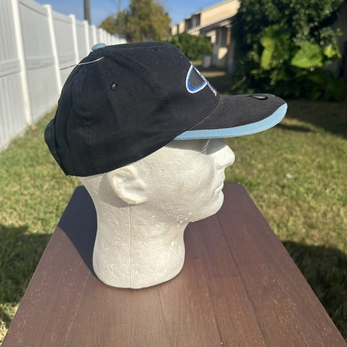 VINTAGE Tennessee Oilers Hat Cap Adult Strap Back Black Blue Sports Specialties - Picture 8 of 11