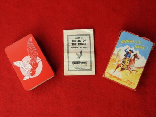METTOY 1950 BOXED RIDERS OF THE RANGE BAGATELLE PIN BALL CARD GAME & PIN BADGE - Foto 9 di 13