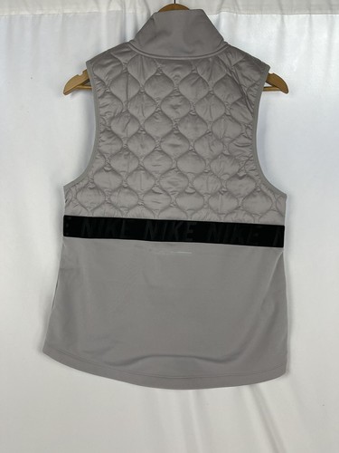 Nike AeroLayer Thermal Quilted Running Vest Grey BV3869-059 Women’s Size Small - Picture 2 of 7