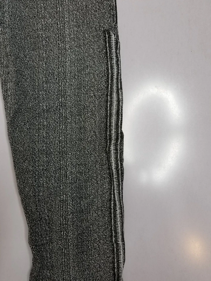 Gray Lazer Cut Women's Denim Print Leggings One Size - Изображение 4 из 4