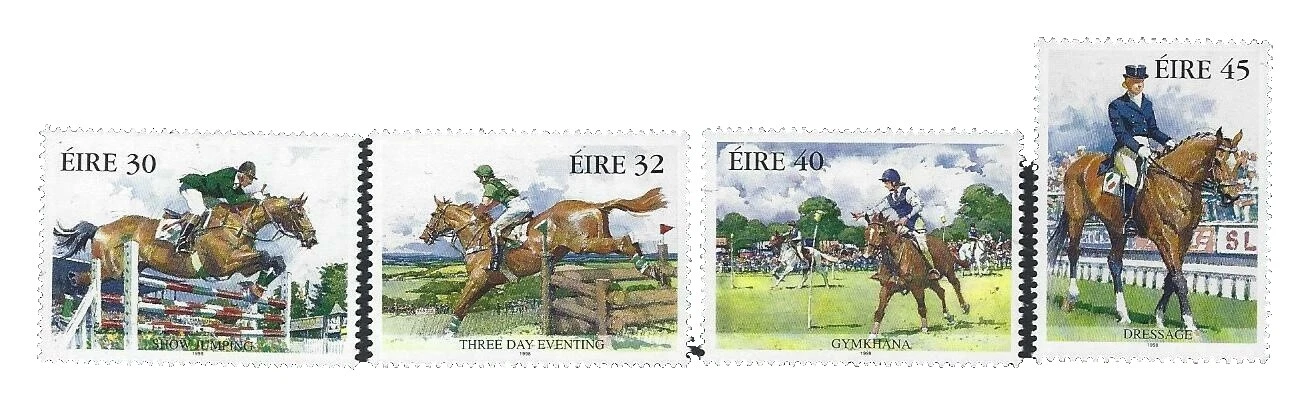 Ирландские марки с верховой ездой