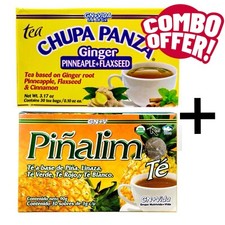 Tea CHUPA Panza  Pinalim Tea Combo Pack 30 Tea Bags/0.10 oz Each Based On Pin