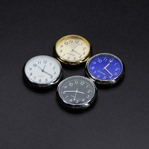 1pc Pocket Mini Luminous Quartz Analog Watch Stick-On Motorcycle For Car J8V5 - Picture 4 of 16