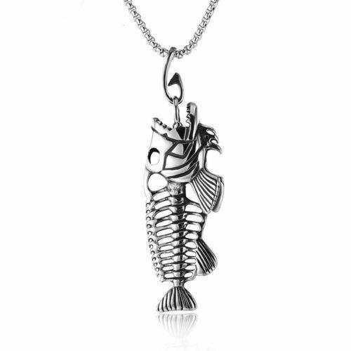 MOYON Mens Fishing Fish Bone Skeleton 