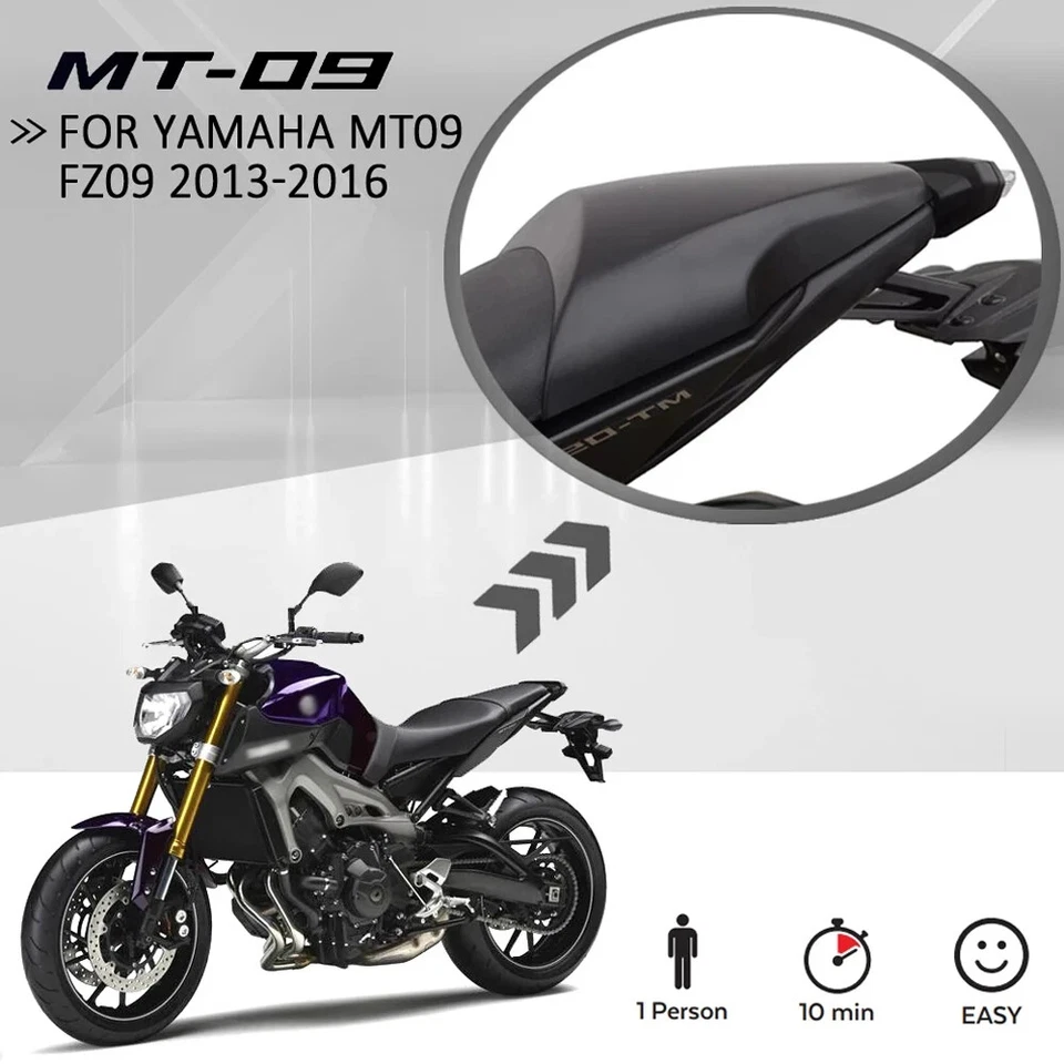 Cubierta de asiento de pasajero trasero carenado para Yamaha MT09 FZ09 2013-2016 Foto 2 de 4
