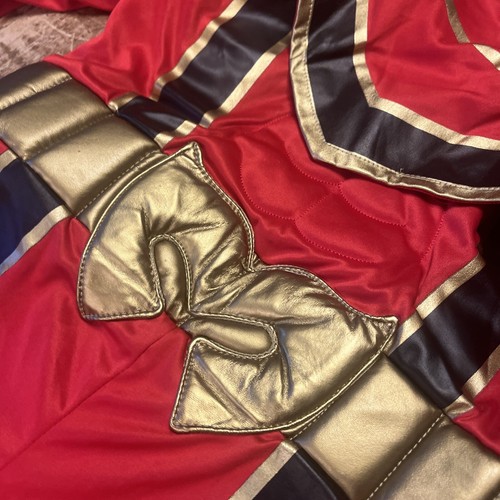 Vintage Disney Power Ranger Jumpsuit USED Red Mystic Force Child Halloween Cost - Picture 6 of 8