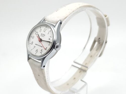Vintage 1995 Acqua By Timex Quartz Watch Womens New Battery Silver Tone 20mm - Picture 3 of 15