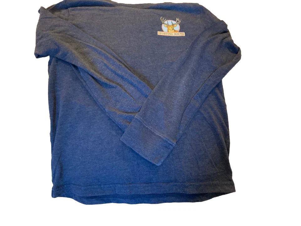 J K Boys Blue Long Sleeve Shirt Size Med - Image 3 of 4