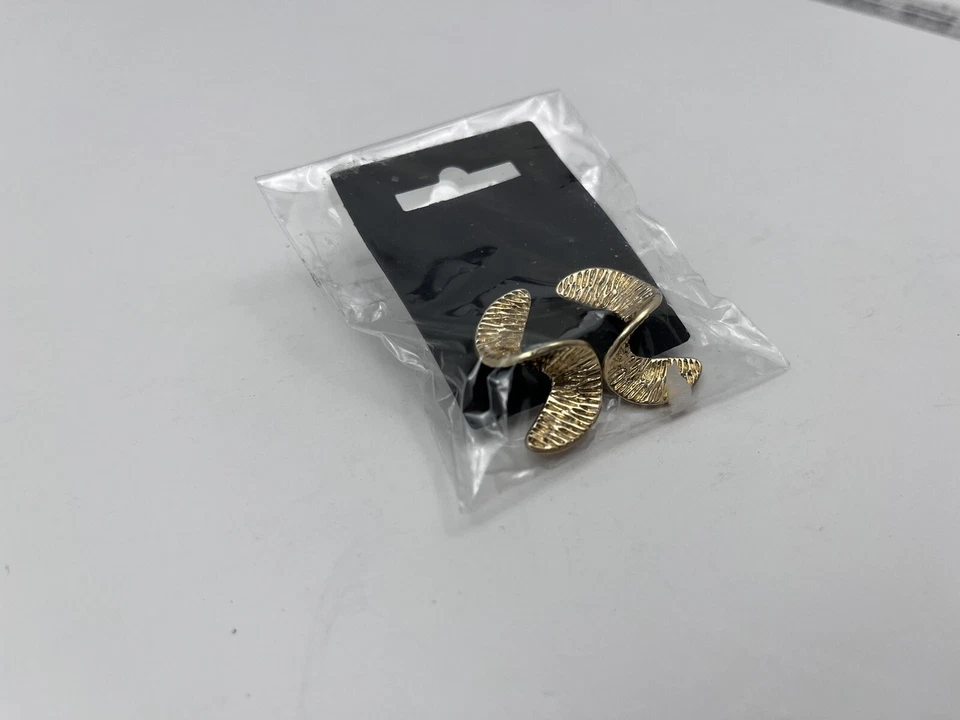 Gold Tone Spiral Drop Earrings Pilgrim New - Image 3 of 4