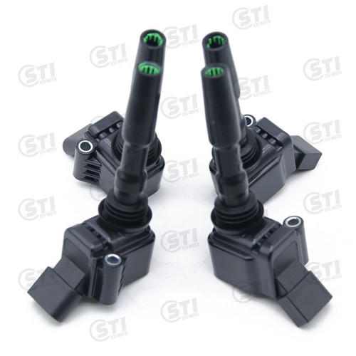 4PCS Ignition Coil Spark Plug For Audi A1 A3 VW Golf Jetta EA211 1.4T 1.6L - Picture 2 of 5