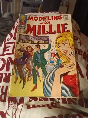 Modeling With Millie #53 Marvel Comics 1967 Paper Dolls Good Girl Art Cover 