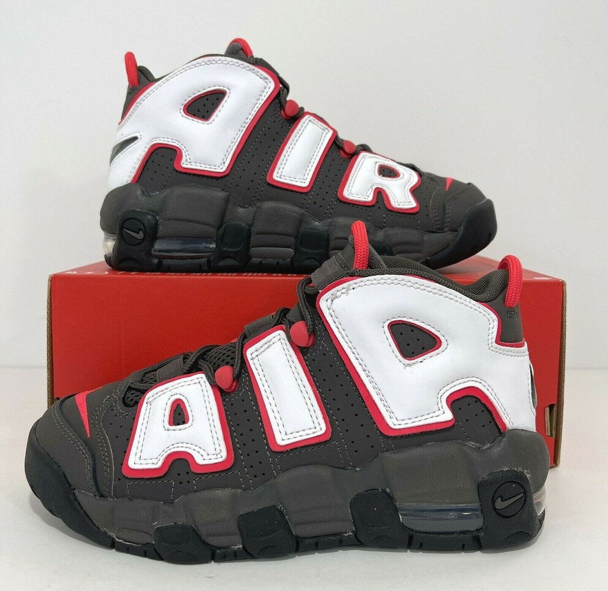 Nike Air More Uptempo GS Black Red White Gray DH9719-200 Nike Air More Uptempo GS Black Red White Gray DH9719-200