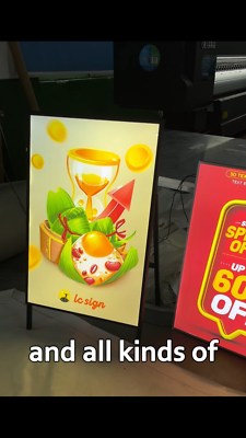 LED Slim Advertising Lightbox Sign Wall-Mounted Poster Board Menu - Foto 2