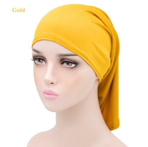 Plain Muslim Head scarf Inner Hijab Caps Islamic Underscarf Ninja Scarf hat - Picture 28 of 44