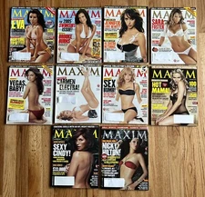 Maxim Magazine Lot of 10 Eva Longoria Brittany Murphy Carmen Electra 2005