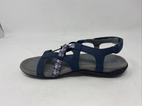 Jsport Women's Woodland Sandals, Navy, 9.5 Medium US - Picture 4 of 10