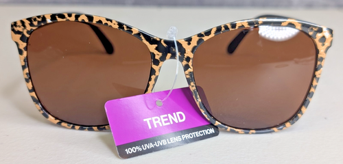 West Loop Women's Leopard Print Sunglasses Trend Fashion Designer 100% UVA UVB