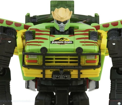 Jurassic Park Transformers Mash-Up Tyrannocon Rex and JP93 set by Hasbro - Picture 7 of 12