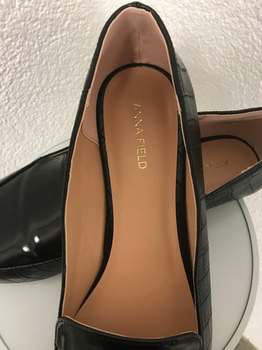 Anna Field - Neu - Ballerina Sommerschuh - Schwarz- Gr. 42 - flacher Schuh - Bild 2 von 4