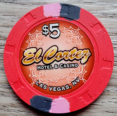 $5 Las Vegas El Cortez Obsolete Casino Chip - Uncirculated