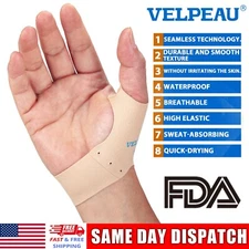 1Pair Thumb Brace Support Wrap Strap Compression Sleeve Joint Relief Arthritis