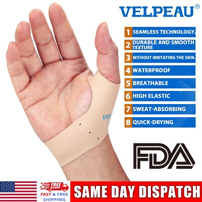 1Pair Thumb Brace Support Wrap Strap Compression Sleeve Joint Relief Arthritis