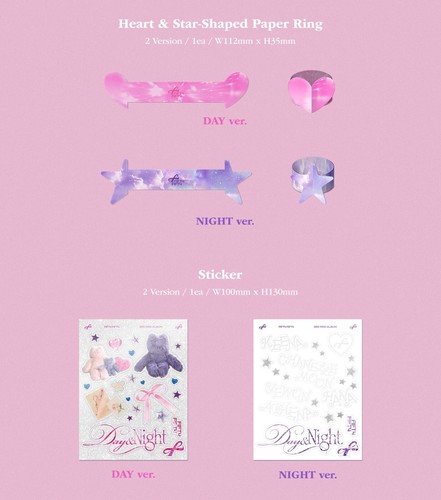 K-POP FIFTY FIFTY 3. Mini Album Tag & Nacht CD+P.Buch+P.Karte+Poster+Sticker+etc - Bild 8 von 15