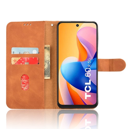 For TCL 60R, Luxury Flip Leather Wallet Stand Card Slots Soft TPU Case Cover - Picture 17 of 24