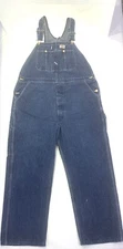 Dickies Denim Bib Overalls Men’s Sz 42 X 30 Farmer Carpenter