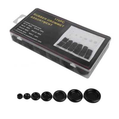 7 Sizes Car Firewall Hole Plug Electrical Wiring Gasket Grommet Assortment Kit