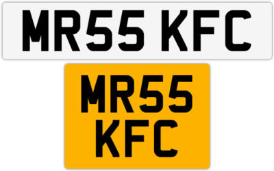 MRS BIG BOSS BO55 B16 M155 MR B19 LOV PRIVATE REGISTRATION NUMBER PLATE MR55 KFC