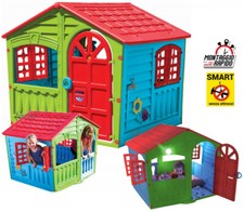 Casetta per Bambini da Giardino Grande Casetta XXL Gioco Bimbi Esterno Interno