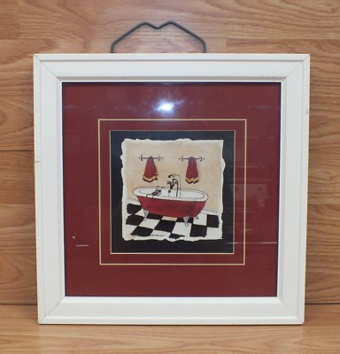 Kohl S Sonoma 10 X 10 Inch Bathroom Framed Photo By Carol Robinson Read Ebay