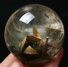 184g NATURAL CLEAR GHOST CRYSTAL QUARTZ CRYSTAL SPHERE BALL HEALING