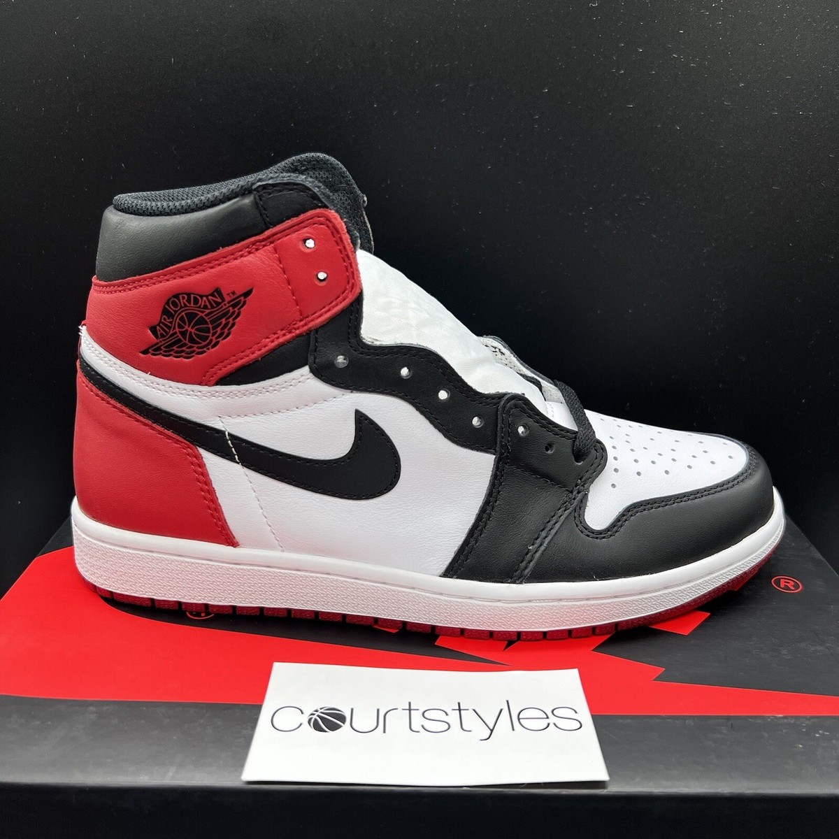 Brand New Nike Jordan 1 Retro High OG Black Toe 2016 555088 Brand New Nike Jordan 1 Retro High OG Black Toe 2016 555088