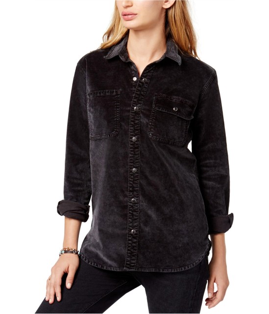 Velour Jacket Utility Button-down 